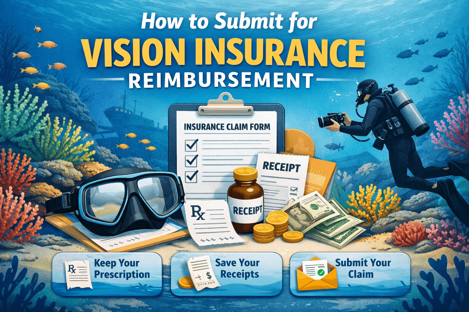 How to Submit for Vision Insurance Reimbursement – MaskOptix Diving ...