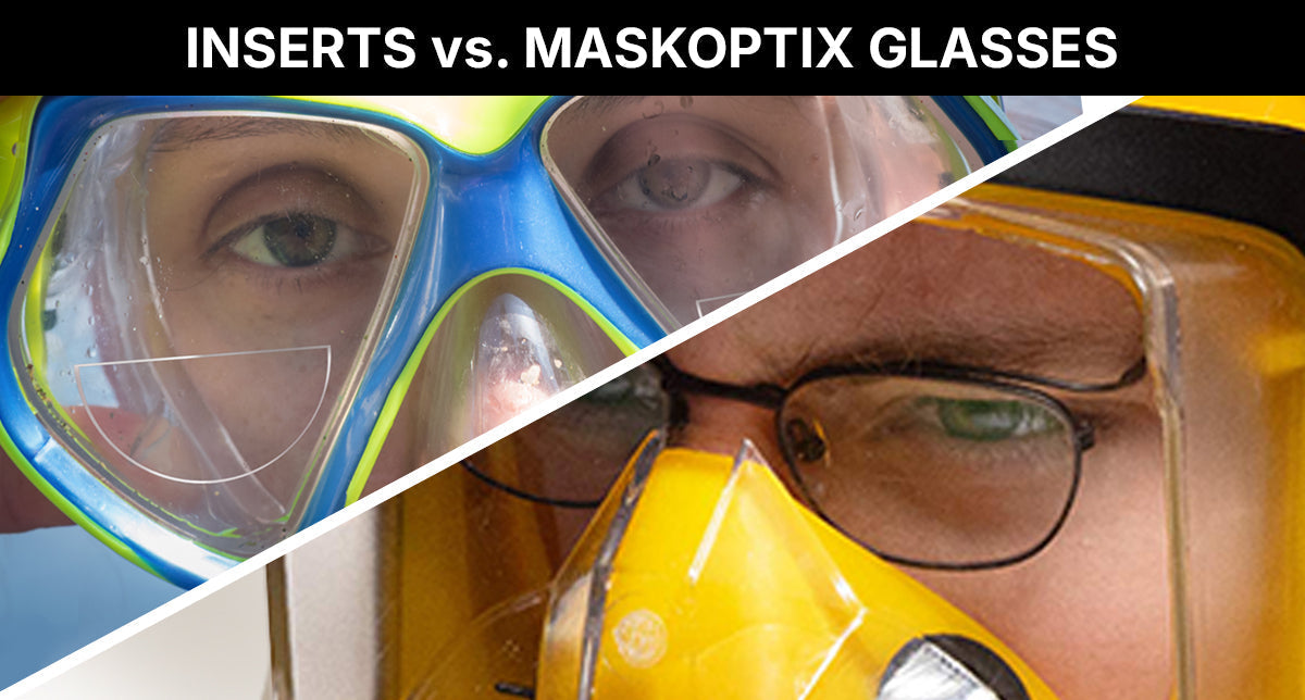 Prescription Dive Vision: Glasses Under the Mask vs. Prescription Mask Inserts