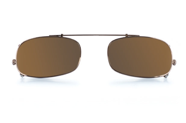 EAB-8 Sunclip pewter clip-on sunglasses – front view