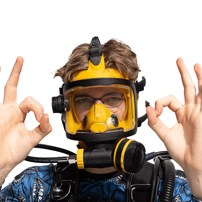 Maskoptix Prescription Diving Glasses EAB-15-Matte Black