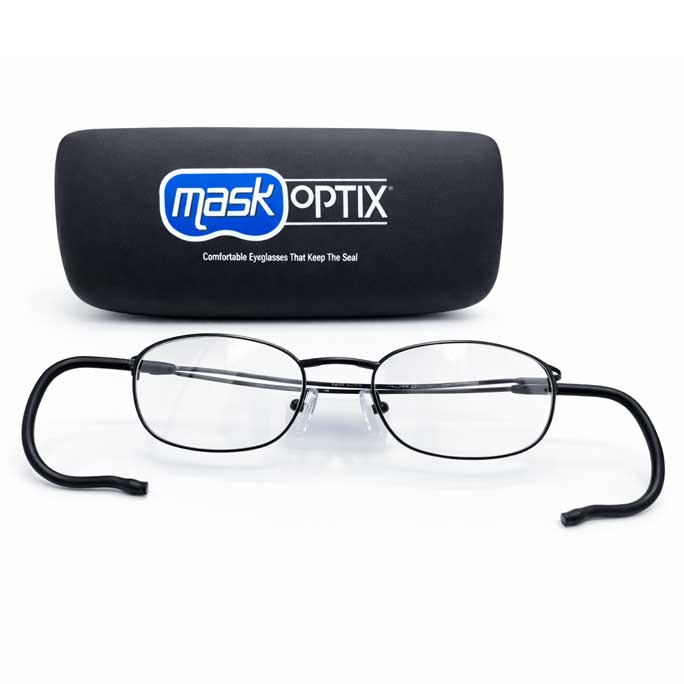 Maskoptix Prescription Diving Glasses EAB-17-Matte Black