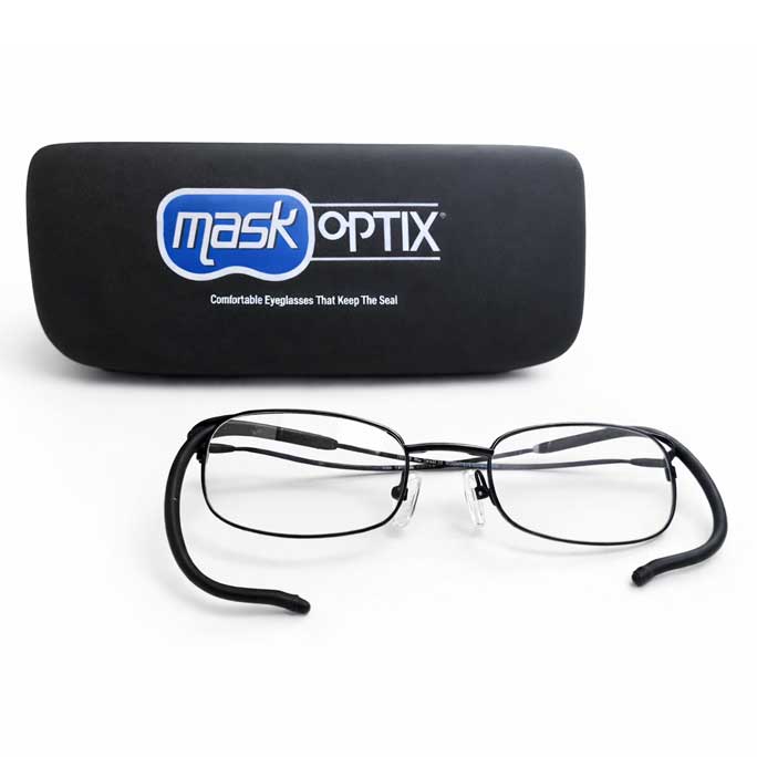 Maskoptix Prescription Diving Glasses EAB-8-Matte Black