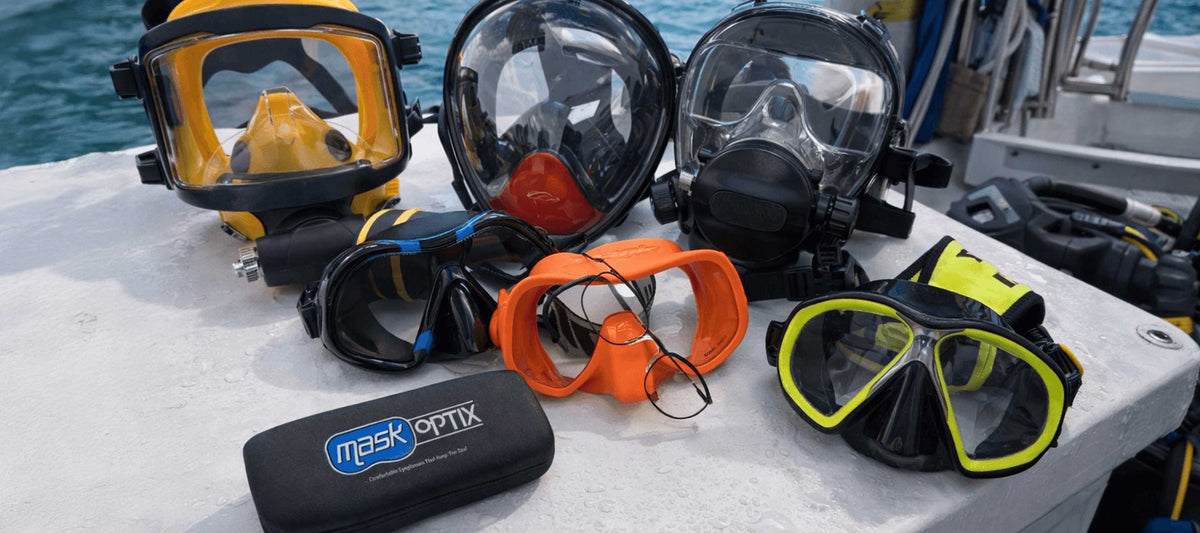 MaskOptix prescription diving glasses at trade shows